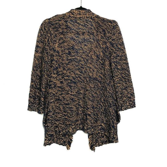 Anthropologie Sparrow Marled Peat Cardigan Linen Wool Open Front Sweater Small - Picture 7 of 8